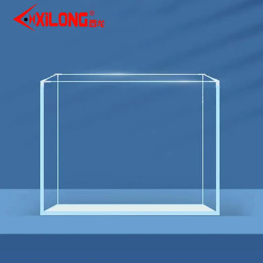 Clear Fish Tank, Glass Desktop Aquarium, Rectangle Aquarium Decorative Fish Tank for Living Room Balcony