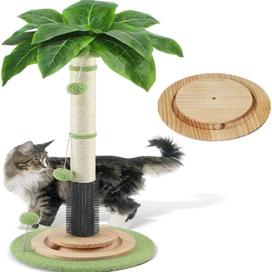 Palm Tree Cat Scratching Post - Interactive Toy for Indoor Cats